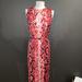 Michael Kors Dresses | Micheal Kors Snake Print Satin Dress | Color: Red | Size: M