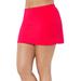 Plus Size Women's Side Slit Swim Skirt by Swimsuits For All in Hot Lava (Size 16)