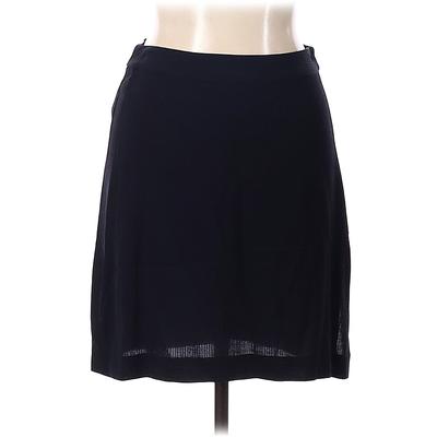 DKNY Casual Skirt: Blue Solid Bottoms - Size 10