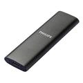 Philips Externe Portable SSD 250 GB - Ultra Slim SATA Ultra Speed USB-C, Lesegeschwindigkeit bis zu 540 MB/s, Aluminium