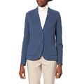 TOM TAILOR Women's 1021199 Textured Ottoman Blazer, 10378-Dark Denim Blue, 12