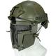 PJ Type Tactical Paintball Airsoft Fast Helmet,Airsoft Full Face Mask Tactical SPT Mesh Mask, For Outdoor CS Paintball Hunting Cosplay Halloween