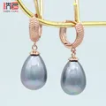 SHENJIANG-Boucles d'oreilles goutte d'eau simulée perle pour femme bijoux de fête de mariage or