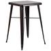 23.75'' Square Metal Indoor-Outdoor Bar Height Table