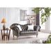 Wilshire 75 in. Velvet 3-Seater Sofa with 2-Throw Pillow - 75"L x 37" x 37"H