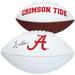 John Metchie Alabama Crimson Tide Autographed White Panel Football