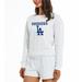 Women's Concepts Sport Cream Los Angeles Dodgers Crossfield Long Sleeve Top & Shorts Set