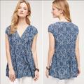 Anthropologie Tops | Anthropologie Vanessa Virginia Ladder Lace Top Xs | Color: Blue | Size: Xs