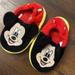 Disney Shoes | Disney Mickey Mouse Slippers 9/10 L | Color: Black/Red | Size: 10b