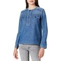 G-STAR RAW Women's Workwear Shirt, Faded Aegean Blue C611-c245, Large