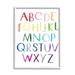 Stupell Industries Rainbow Letters Of English Alphabet Playful ABC Chart Oversized Black Framed Giclee Texturized Art By Jennifer Mccully | Wayfair