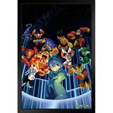 Poster Foundry Mega Man Legacy Collection Video Game Video Gamer Classic Retro Vintage 90S Gaming Megaman Capcom Legacy Collection Megaman 11 Mega Man X Dr Wily Blac Paper | Wayfair