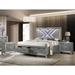 Willa Arlo™ Interiors Rosalind Solid Wood Upholstered Standard 2 Piece Configurable Bedroom Set Upholstered in Brown/Gray | Queen | Wayfair