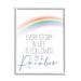 Stupell Industries Every Storm Followed By Rainbow Sentiment Motivational Text Wall Plaque Art By Kim Allen in Brown | Wayfair af-882_wfr_24x30