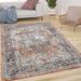 White 63 x 0.31 in Area Rug - Bungalow Rose Oriental Cream/Red Area Rug Polyester/Polypropylene | 63 W x 0.31 D in | Wayfair