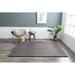 Gray 89 x 0.9 in Area Rug - Everly Quinn Ridgeley Collection Faux Fur Rug w/ Foil-CH07 Polyester | 89 W x 0.9 D in | Wayfair