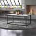 Trent Austin Design® Hexham Frame Coffee Table Wood/Metal in White | 18.12 H x 42.12 W x 23.68 D in | Wayfair 782EC863F46F4C2EAA3AAACBEC936255