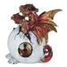 Trinx Chronister Home Office Decoration 3-Head Dragon Figurine Resin in Red/White | 6 H x 4 W x 3 D in | Wayfair AC94AD88FC1C4466B8387085C9DE6E06