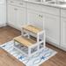 Trent Austin Design® Majeski 2 - Step Wood Step Stool Wood in White | 17.5 W x 16 D in | Wayfair 902177861C454F8AB4B63DDB0C3F3577