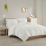 Willa Arlo™ Interiors Windall Shaggy Faux Fur Comforter Mini Set Polyester/Polyfill in White | Twin/Twin XL Comforter + 1 Standard Sham | Wayfair