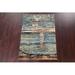 Brown/Gray 68 x 48 W in Rug - Isabelline Vegetable Dye Abstract Wool/Silk Area Rug Hand-Knotted 4X6 Silk/Wool | 68 H x 48 W in | Wayfair