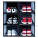 Rebrilliant Shoe Organizer w/ Hard & Thick Plastic Board Shoe Storage Boxes Fits US Size 13 Plastic in White | 8.5 H x 11.2 W x 14.2 D in | Wayfair