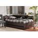 Baxton Studio Faraday Modern and Contemporary Dark Brown Finished Wood Twin Size Platform Storage Corner Bed - Wholesale Interiors SEBED1302718-Modi Wenge-Twin