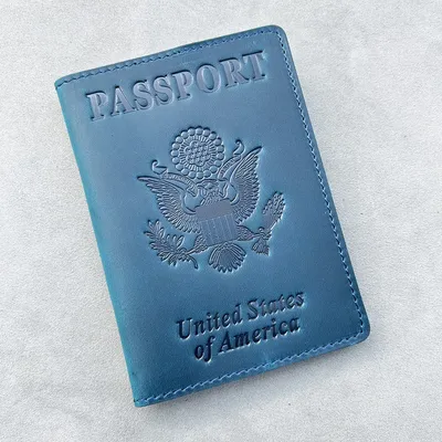 Couverture de Passeport Américain en Cuir group pour Homme Poudres Voyage aux États-Unis 100%