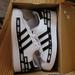 Adidas Shoes | Brand New Addidas Sneakers- These Are Size 6 Young Kids Which Fit An 8 In Woman' | Color: Black/White | Size: 8