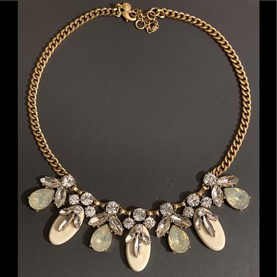 J. Crew Jewelry | J. Crew Crystal Collar Statement Necklace | Color: Gold | Size: Os