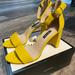 Nine West Shoes | Nine West Yellow Suede Heels Platforms | Color: Yellow | Size: 9