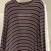 American Eagle Outfitters Dresses | Maroon Dress W White And Black Stripes | Color: Black/White | Size: S