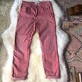 Free People Jeans | Free People Distressed High Waisted Straight Leg Jeans! | Color: Pink | Size: 27