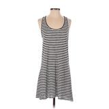 Forever 21 Casual Dress Scoop Neck Sleeveless: Black Stripes Dresses - Women's Size Small