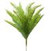 Enova Home 14" Artificial Fern Bush Faux Plant Set of 2 Indoor & Outdoor Home Office Decoration - Green