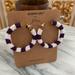 J. Crew Jewelry | Alison Lou X J.Crew Striped Beaded Hoops | Color: Purple/White | Size: Os