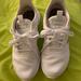 Adidas Shoes | Adidas Cloudfoam White & Silver 9.5 Nice & Cute | Color: White | Size: 9.5