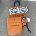 Louis Vuitton Party Supplies | Louis Vuitton Bags W/Ribbon Card & Stickers | Color: Orange/Brown | Size: Os
