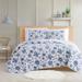 Cottage Classics Estate Bloom 2 Piece Quilt Set by Pem America in Blue (Size KING)