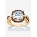 Women's Gold & Silver Princess-Cut Cubic Zirconia Ring by PalmBeach Jewelry in Gold (Size 12)