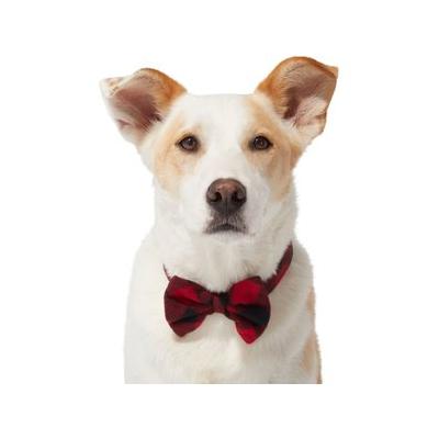Frisco Red Buffalo Plaid Dog & Cat Bow Tie, Medium/Large