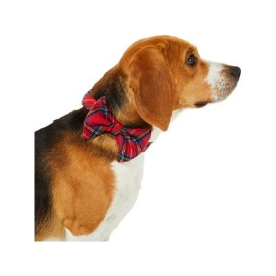 Frisco Red/Green Plaid Dog & Cat Bow Tie, Medium/Large