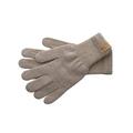 MERINO wool adult fingered gloves men women soft warm arm warmers sheep (8-9, Beige)