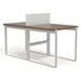 Inbox Zero Adelore 2-Person Workstation Benching Desk, Metal in Black | 29 H x 60 W x 36 D in | Wayfair F14960C4ED1447CE94D6DC268EE65C49
