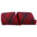 The Holiday Aisle® Plaid Ribbon Fabric in Black/Red | 4 H x 4 W x 4 D in | Wayfair 6FA7AEA0E9FB49429BD7F66821C14FDA