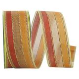 The Holiday Aisle® Striped Ribbon Fabric in Orange | 1.5 H x 5 W x 5 D in | Wayfair 1602CE16C508434D88C9ADCBC91D0622