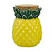 Bayou Breeze Pineapple 0.37 Storage Jar Ceramic in Green/Yellow | 4 H x 3 W x 3 D in | Wayfair CAC20B6B100A4EF192FE02F4EEF3A6CD