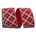 The Holiday Aisle® Plaid Ribbon in Red | 2.5 H x 7 W x 7 D in | Wayfair C37C198D24A14A1C837B87EE380D6E98