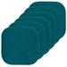 Symple Stuff Indoor/Outdoor Seat Cushion Polyester in Green/Blue | 1.5 H x 16 W x 16 D in | Wayfair 792BB068648043D387D7CBB7C1607C94