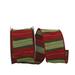 The Holiday Aisle® Ribbon, Polyester in Green/Red | 2.5 H x 360 W x 4 D in | Wayfair A2A28356562E49DAB33FA542FE48A3B5